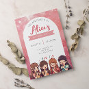 Recherche de anniversaire coréen cartes invitations Rose