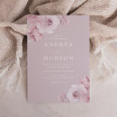 Recherche de elegant dusty rose mariage invitations Aquarelle
