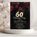 Recherche de black gold red anniversaire invitations Girly