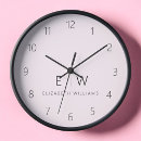 Recherche de sophistiqué horloges Monogramme