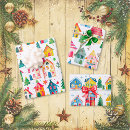 Recherche de maisons de noël papier cadeau Festif