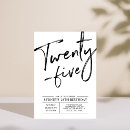 Recherche de vingt cinq ans invitations Chic
