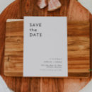 Recherche de elegant minimalist save the dates Noir et blanc