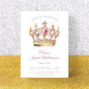 Recherche de belle princesse invitations Couronne d'or princesse