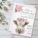 Recherche de vache rose invitations Baby