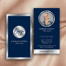Recherche de bleu argent cartes visite Professionnel