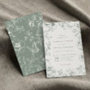 Recherche de vert mariage invitations Fleurs