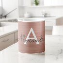 Recherche de metal tasses Monogramme