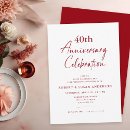 Recherche de rubis quarantième invitations Couple
