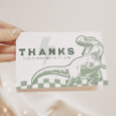 Recherche de dinosaur remerciements cartes Fête d'anniversaire de dinosaure