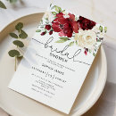 Recherche de burgundy bridal shower invitations Minimaliste