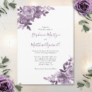Recherche de mauve invitations Aquarelle florale