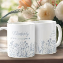 Recherche de ligne bleue tasses Élégant