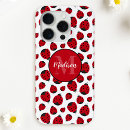 Recherche de coccinelle rouge iphone coques Noir