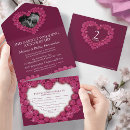 Recherche de grenat rouge invitations Rsvp