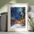 Recherche de neige posters Aquarelle
