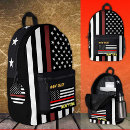 Recherche de pompier sacs Ligne rouge mince