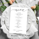 Recherche de noir et blanc mariage menus Romantique