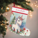 Recherche de licorne mignonne chaussette de noël Magique