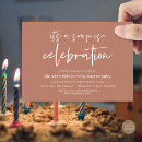 Recherche de secret anniversaire invitations Surprise