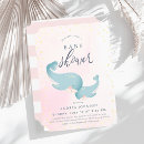 Recherche de baleine rose invitations Baby