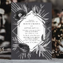 Recherche de monochrome mariage invitations Moderne