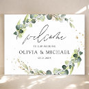 Recherche de bienvenu mariage posters Eucalyptus
