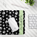 Recherche de chien blanc noir tapis souris Monogramme