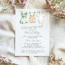 Recherche de clothesline baby shower invitations Aquarelle