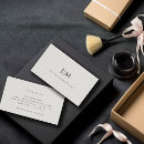 Recherche de gris clair cartes visite Monogramme