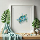 Recherche de bleu vert art Aquarelle