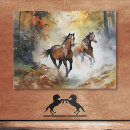 Recherche de chevaux sauvages cartes postales Cowgirl