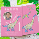 Recherche de dinosaur 1ans anniversaire invitations Aquarelle