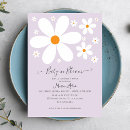 Recherche de pourpres baby shower invitations Fleur
