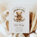 Recherche de boho teddy bear baby shower invitations Brun