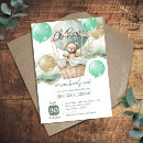 Recherche de hot air balloon baby shower invitations Ours en peluche