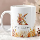 Recherche de monogramme k tasses Automne