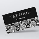 Recherche de tatouage noir cartes visite Moderne