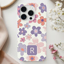 Recherche de motif de fleurs iphone coques Monogramme