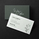 Recherche de décor botanique cartes visite Verdure