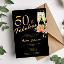 Recherche de champagne 50th anniversaire invitations Cinquante
