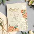 Recherche de nuptiale de douche de robe invitations Élégant