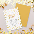 Recherche de gold confetti invitations Blanc