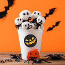 Recherche de visage citrouille halloween autocollants Noir et orange