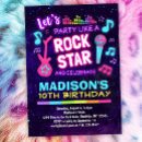 Recherche de rocker anniversaire invitations Anniversaire de rock star