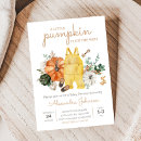 Recherche de bébé citrouille invitations Boho