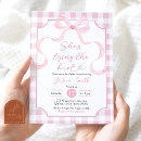 Recherche de preppy bridal shower invitations Elle noue le noeud
