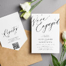 Recherche de noir et blanc fiançailles invitations Script