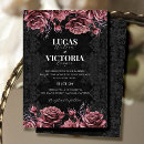 Recherche de rouge noir mariage invitations Hallomariage