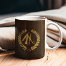 Recherche de brun tasses Votre nom